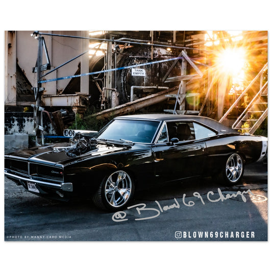 Blown 69 Charger Industrial Sunset Premium Semi-Glossy Paper Poster