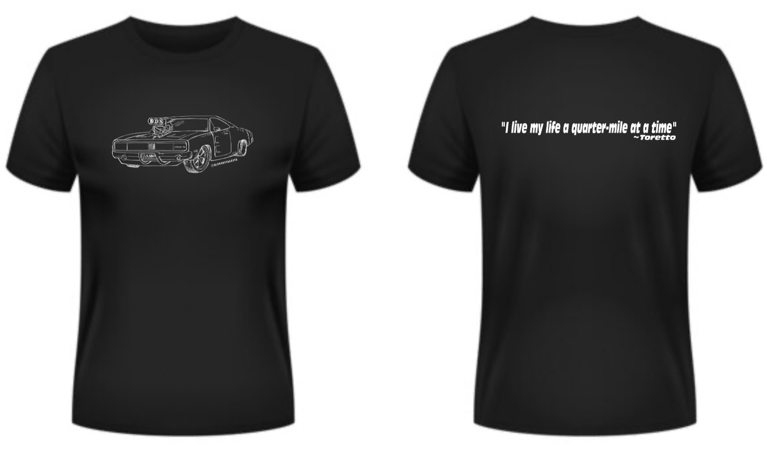 Blown 69 Charger Sketch Short Sleeve T-shirt (Black) – BLOWN69CHARGER
