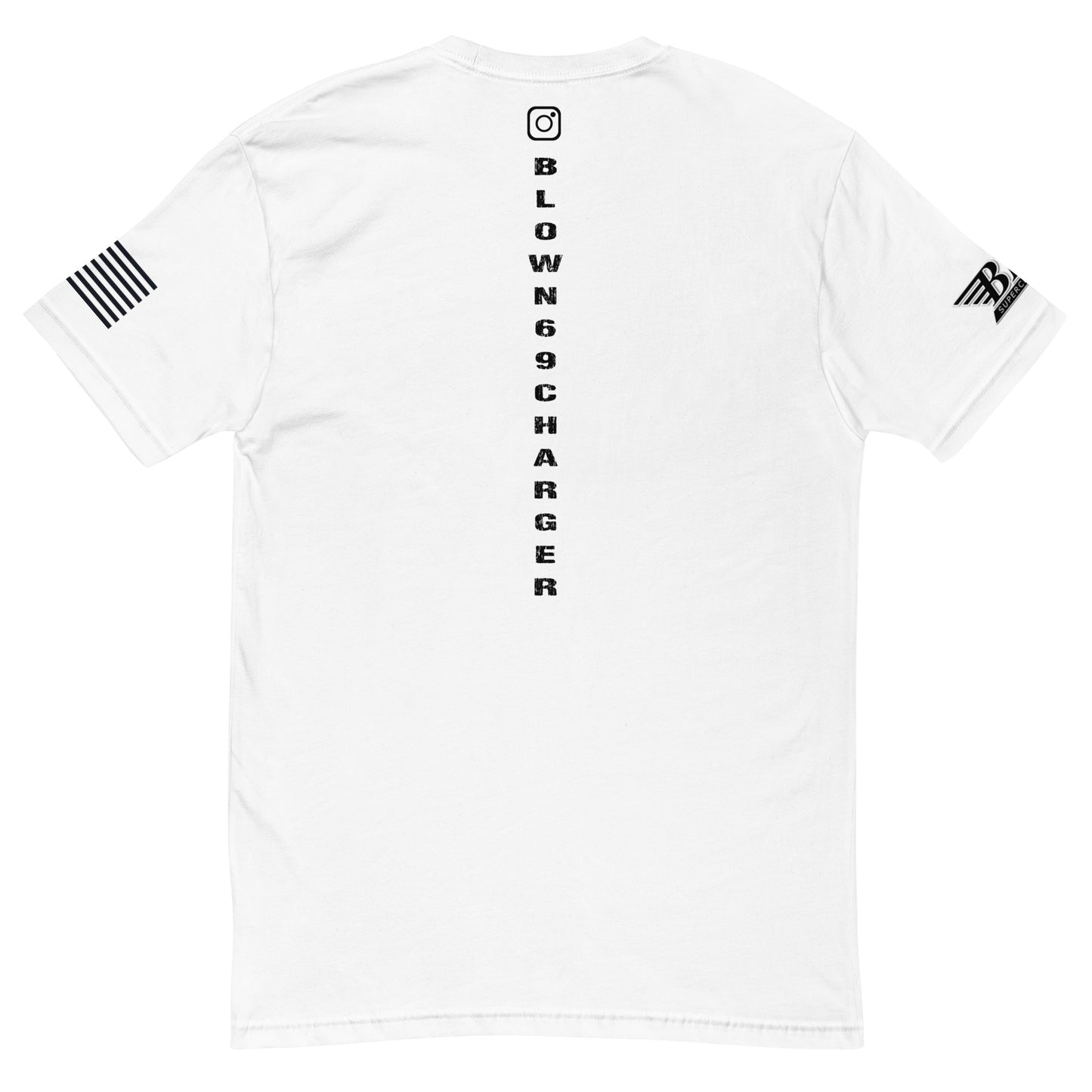 Blown 69 Charger Sketch Short Sleeve T-shirt (White)