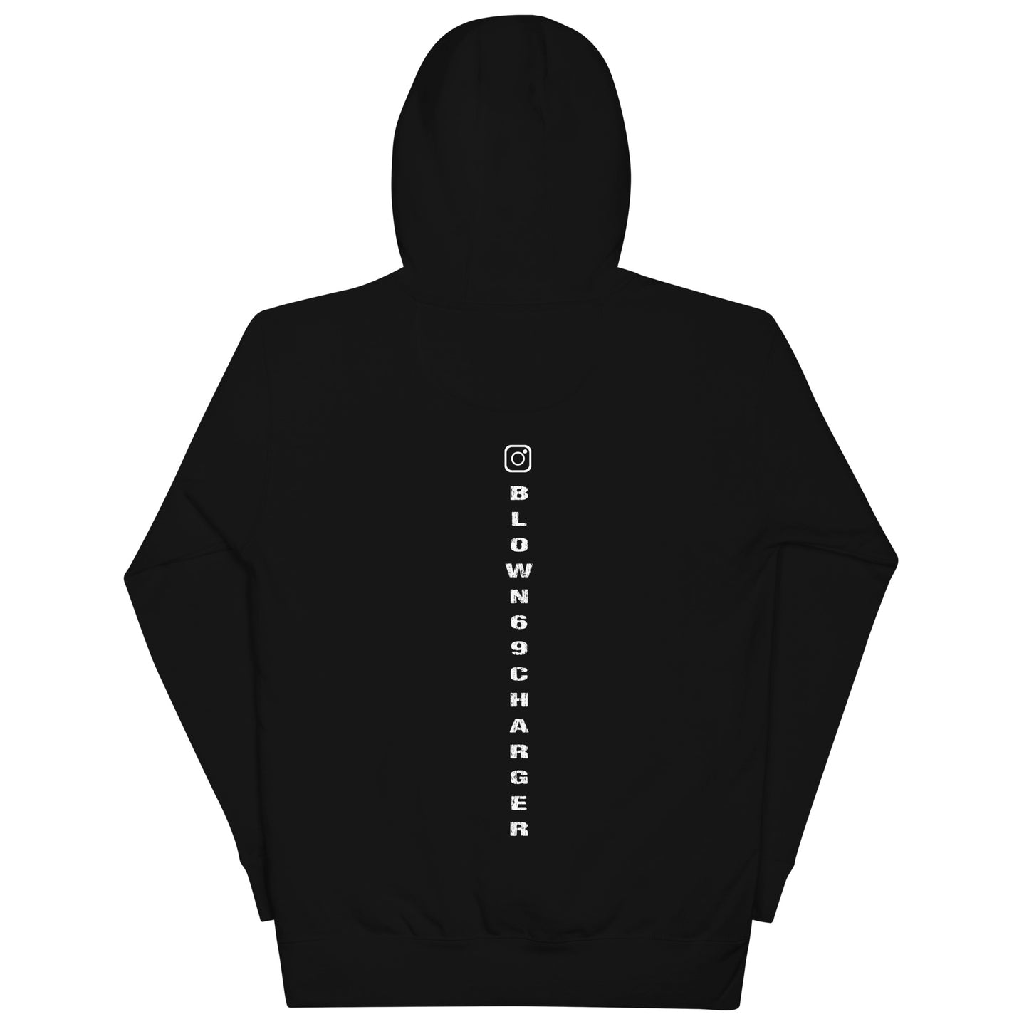 Blown 69 Charger Sketch Unisex Hoodie (Black)